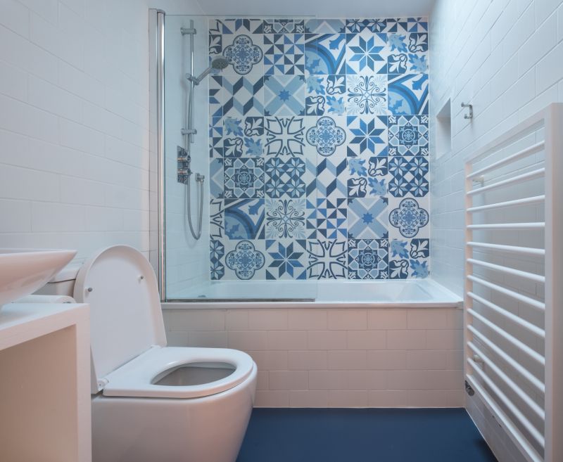 Tile Accents in Shower